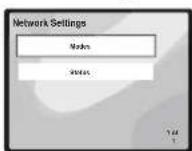 PIONEER XHM70DABK - Sélectionnez « Network » sur le menu Settings. - 2