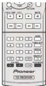 PIONEER XHM70DABK - Wiedergabe einer MP3/WMA-CD bei eingeschalteten Ordnermodus - 2