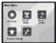 PIONEER XHM70DABK - Scegliere "Settings" da Main Menu. - 1