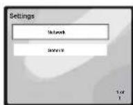 PIONEER XHM70DABK - Sélectionnez « Network » sur le menu Settings. - 1