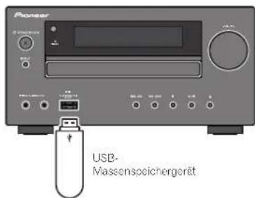 PIONEER XHM70DABK - Anschlieben eines USB-Geräts - 1