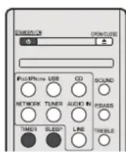 PIONEER XHM70DABK - Réglage du minuteur de réveil - 1