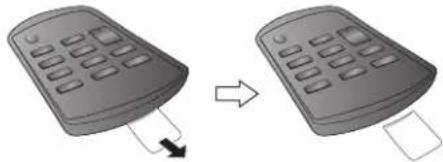 PANASONIC SCGT07E - Klargoring af fjernbetjeningen - 1