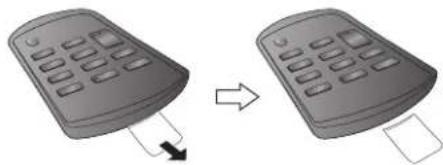 PANASONIC SCGT07E - Forbereda fjarrkontrollen - 1