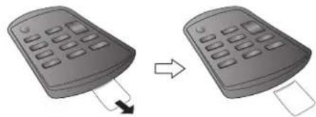 PANASONIC SCGT07E - Préparation de la télécommande - 1