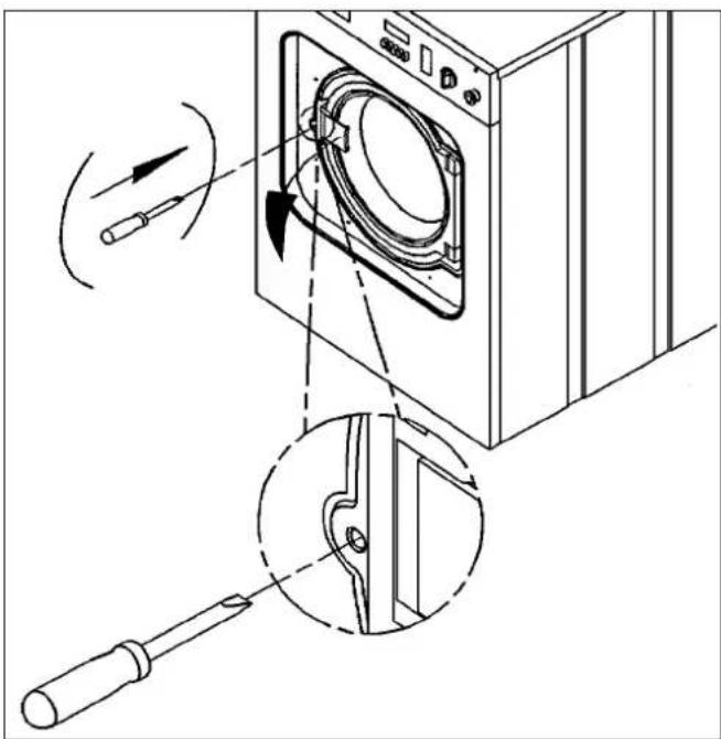 MIELE WS 5100 - Panne de courant en cours de lavage / Vidange manuelle de la cuve et déverrouillage de la porte - 3