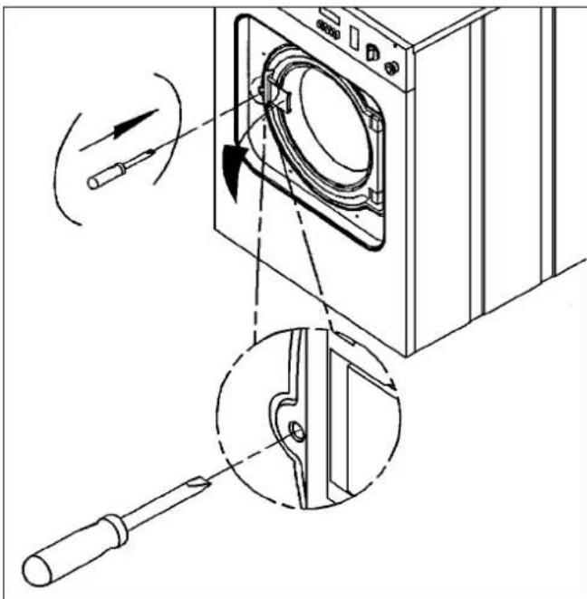 MIELE WS 5080 - Power cut during a wash programme / Manually emptying the suds container and unlocking the drum door - 3