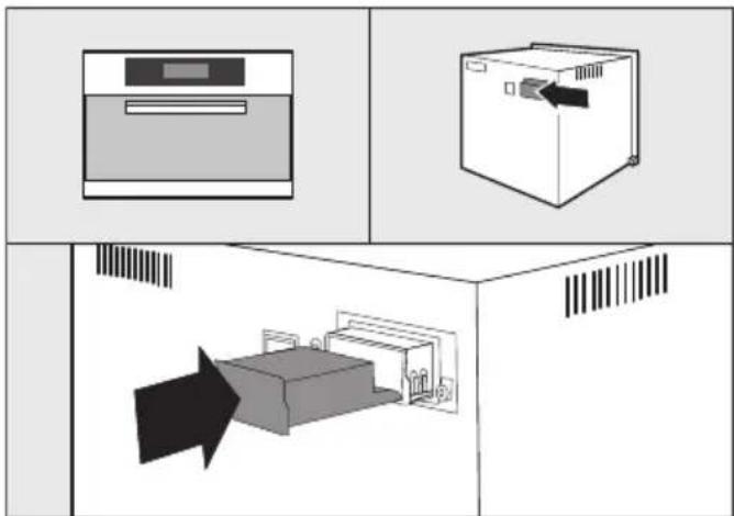 MIELE XKM 3100 W - Localização do esgoto para o modulo: - 3