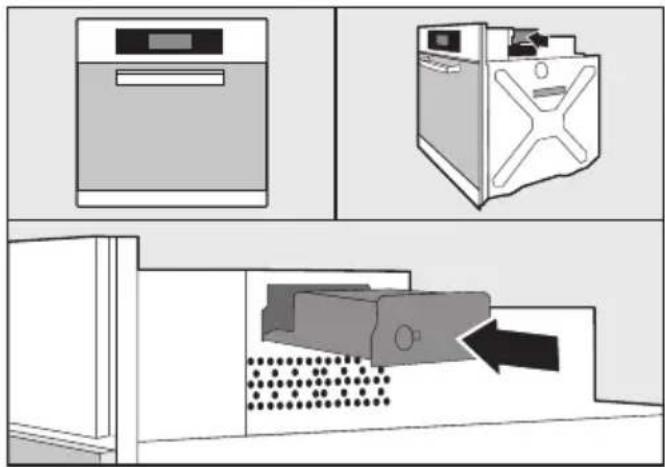 MIELE XKM 3100 W - Lage des Modulschachtes: - 1