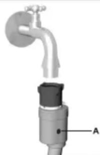 GORENJE WA 62111 - Branchement du fl exible d'alimentation en eau - 3
