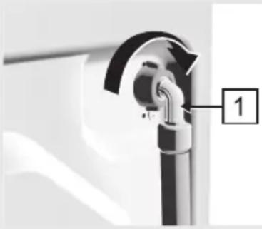 GORENJE WA 62111 - Branchement du fl exible d'alimentation en eau - 1