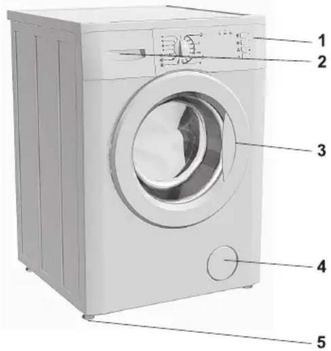 GORENJE WA 50145 - Description de l'appareil - 1