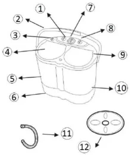 ALPINA SF7659 - DESCRITPION DES PIECES DETACHEES - 1