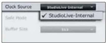 PRESONUS StudioLive 24.4.2AI - Change la source d'horloge des périphériques de la famille FireStudio - 1