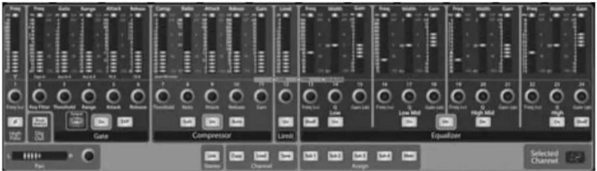 PRESONUS StudioLive 24.4.2AI - Gate Release Règle et affiche le temps de fermeture (Release) du gate sur la voie sélectionnée. - 2