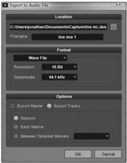 PRESONUS StudioLive 24.4.2AI - Exportation de fichiers audio - 1