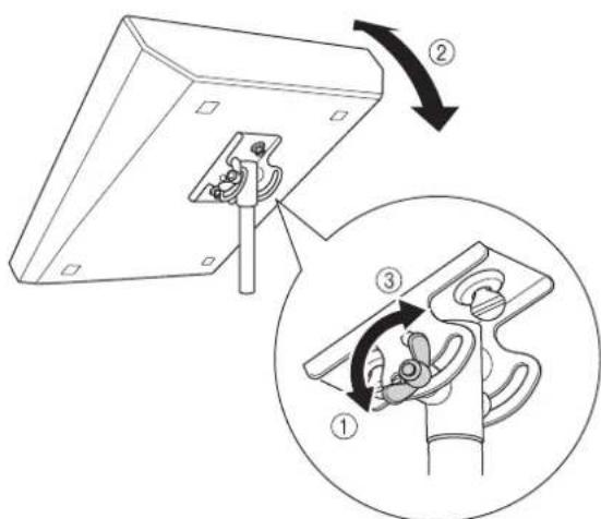 YAMAHA MG 102 - Installation sur un pied de microphone - 3