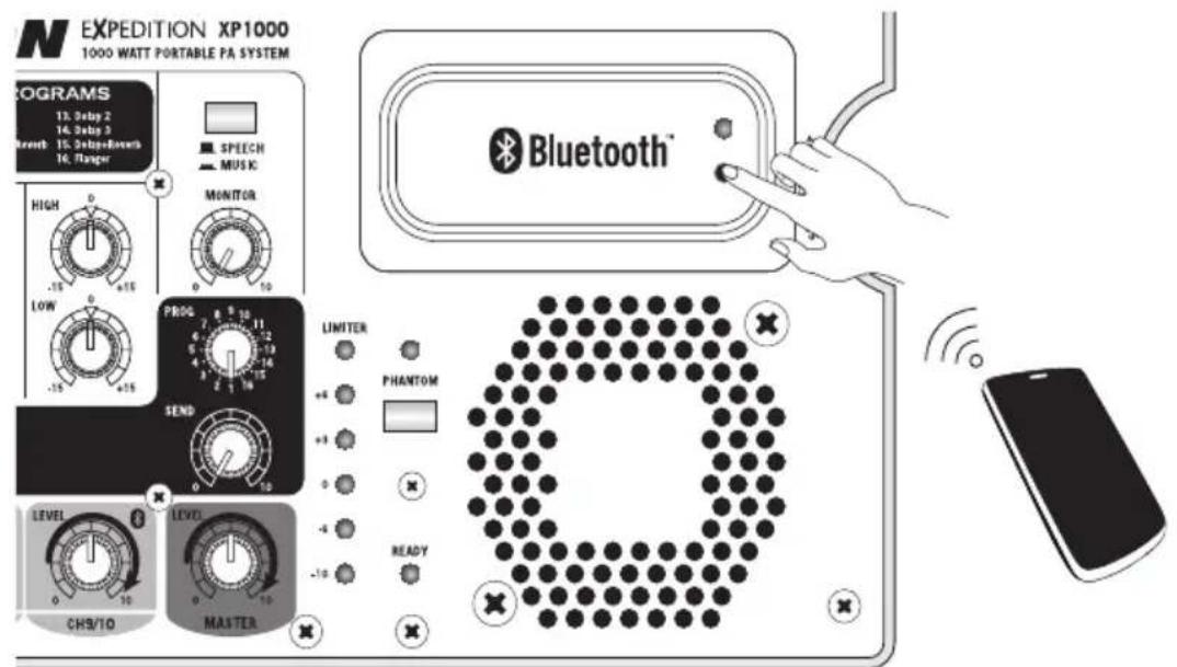 SAMSON Expedition XP1000 - Pairing with a Bluetooth® device - 1