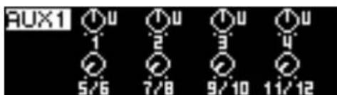ROLAND M16DX - Bouton AUX 1 - 1