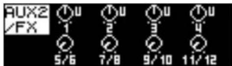 ROLAND M16DX - Bouton AUX 2 - 1