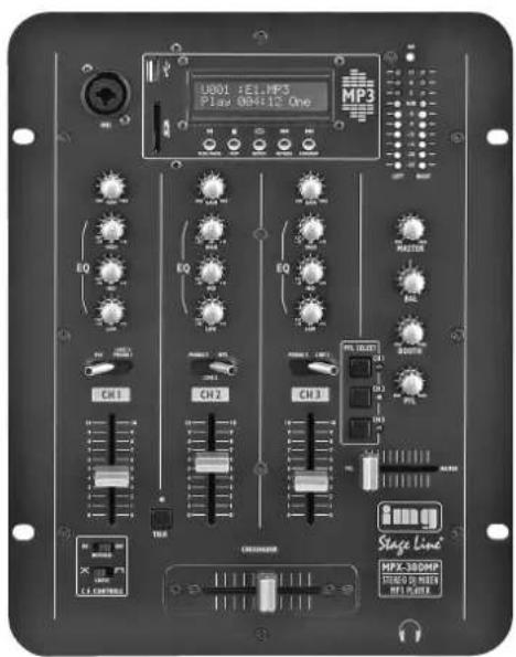 Monacor MPX30DMP - STEREO-DJ-MISCHPULT MIT MP3-SPIELER - 1