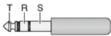 Monacor MMX82 UFX - Pin configuration of XLR and 6.3 mm plugs - 5