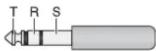 Monacor MMX82 UFX - Pin configuration of XLR and 6.3 mm plugs - 6