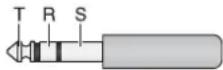 Monacor MMX82 UFX - Pin configuration of XLR and 6.3 mm plugs - 3
