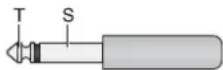 Monacor MMX82 UFX - Pin configuration of XLR and 6.3 mm plugs - 4