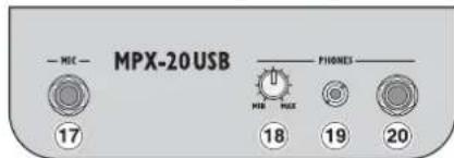Monacor MPX20 USB - Caracteristiques techniques - 3