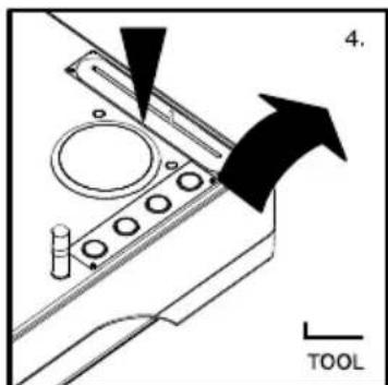 NUMARK TTXUSB - Positionswechsel des Tonhöhen-Faders und der Tastensteuerung - 1