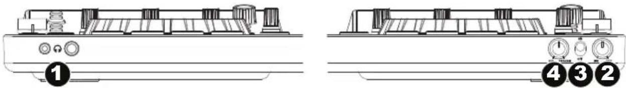 NUMARK NV - Pannello anteriore - 1