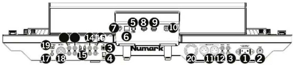 NUMARK NS7 3 - Rückseite - 1