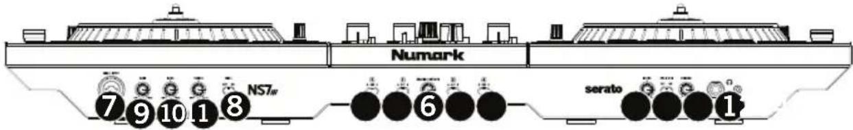 NUMARK NS7 3 - Panel frontal - 1