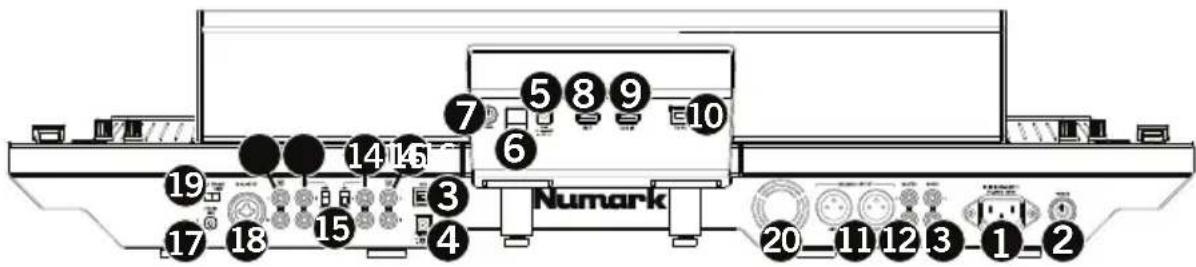 NUMARK NS7 3 - Panneau arrête - 1