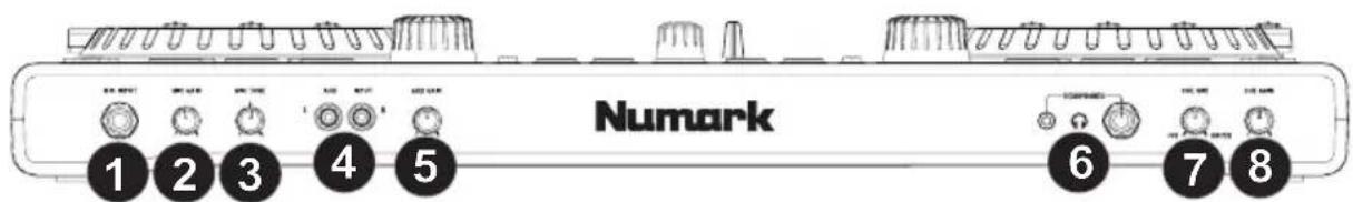 NUMARK IDJ PRO - PANNEAU AVANT - 1