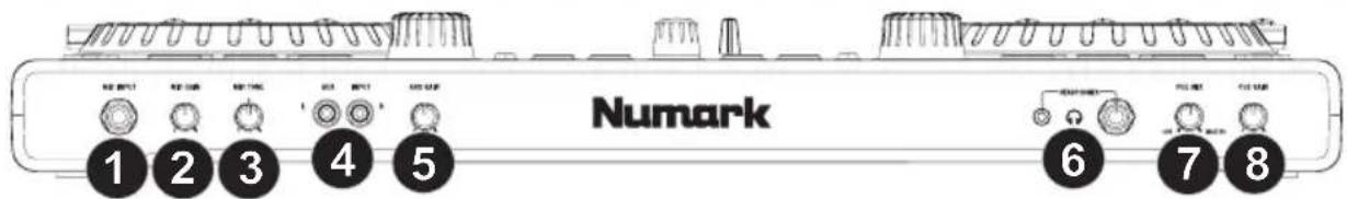 NUMARK IDJ PRO - PANNELLO ANTERIORE - 1