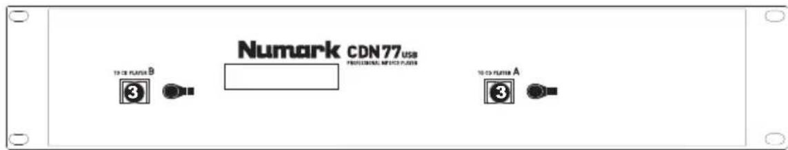 NUMARK CDN77 USB - ÜBERSICHT ÜBER DIE RÜCKSEITE - 1