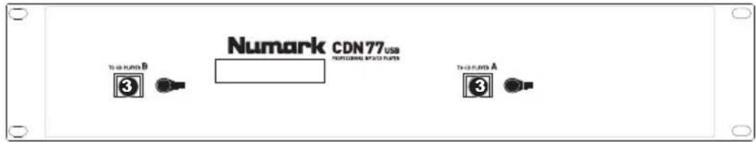 NUMARK CDN77 USB - REAR PANEL FEATURES - 1