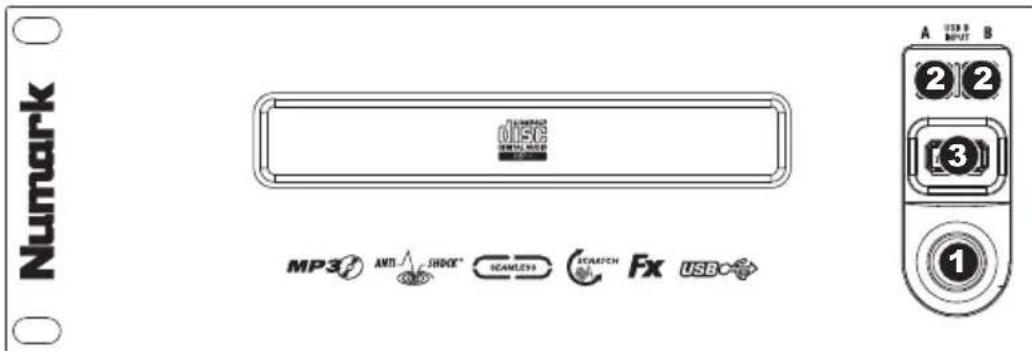 NUMARK CDN77 USB - TOP PANEL FEATURES - 2