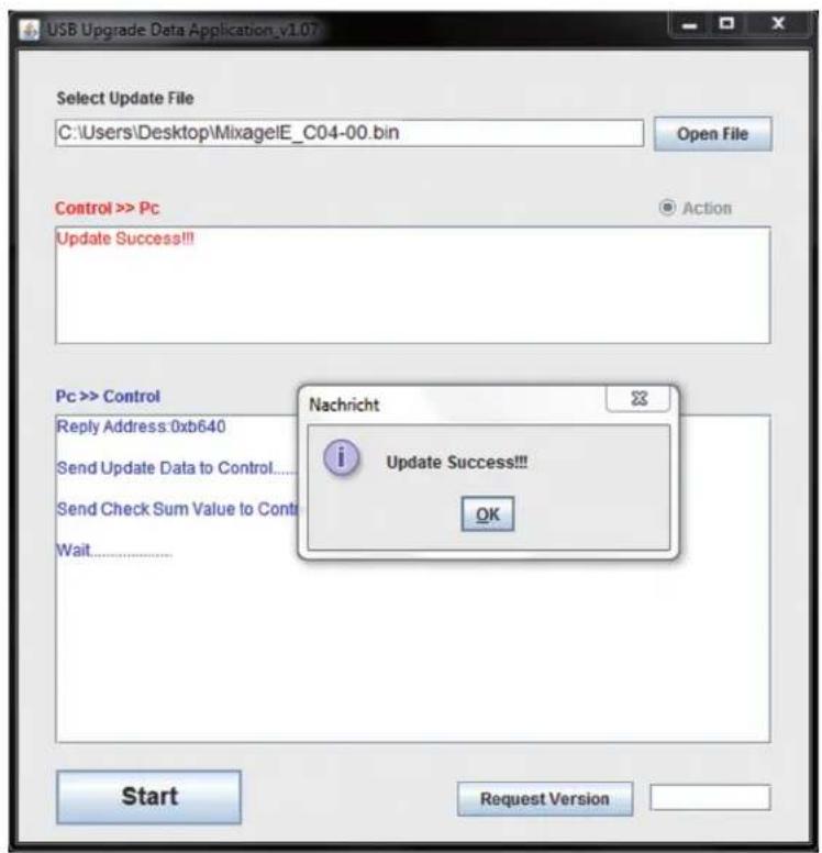 Reloop Mixage Interface Edition MK2 - Le nouveau micrologiciel est alors transmis à l'appareil. - 1