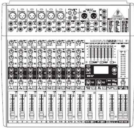 BEHRINGER Xenyx 1222 FX - Manual de Instruções - 1