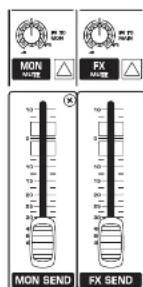 BEHRINGER Xenyx 1222 FX - Monitorin Send- ja FX Send-kanavat - 1