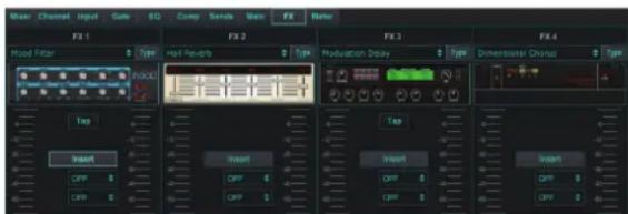 BEHRINGER X Air XR12 - Onglet Effets - 1