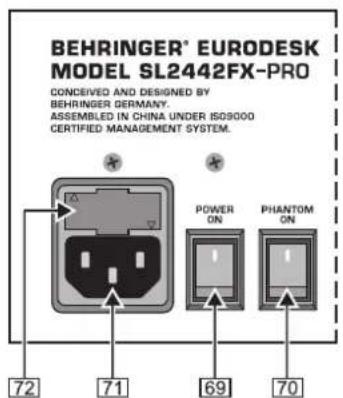BEHRINGER SL3242FX - Panneau arrêté - 1