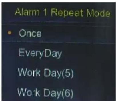 XORO HMT 350 - Alarm Repeat Mode - 1