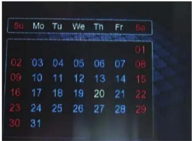 XORO HMT 350 - Calendrier - 1