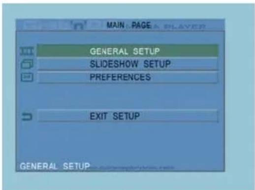 CONCEPTRONIC CMED3PLUS - Menu de configuration (SET UP) - 1