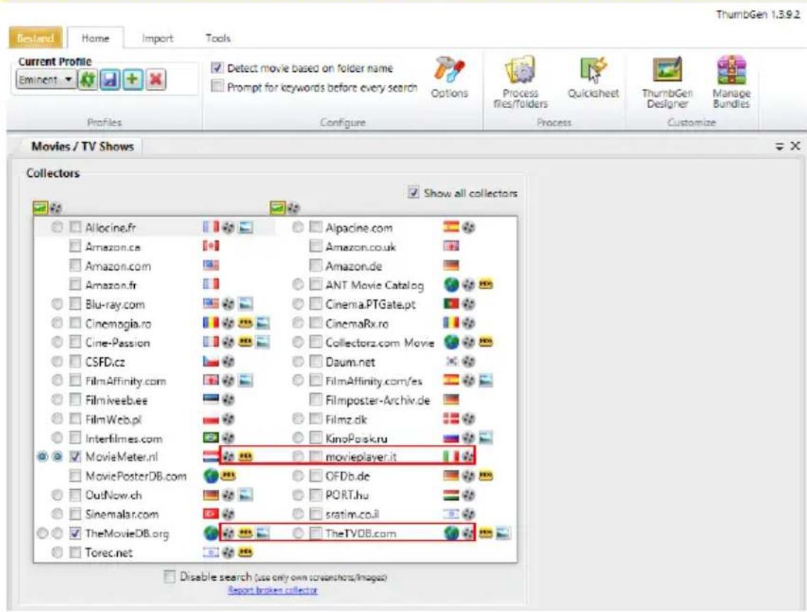 Eminent EM7485 - Utilisation du programme thumbgen - 1
