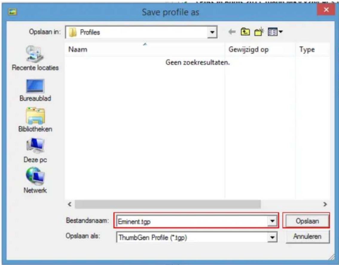 Eminent EM7485 - Utilisation du programme thumbgen - 5